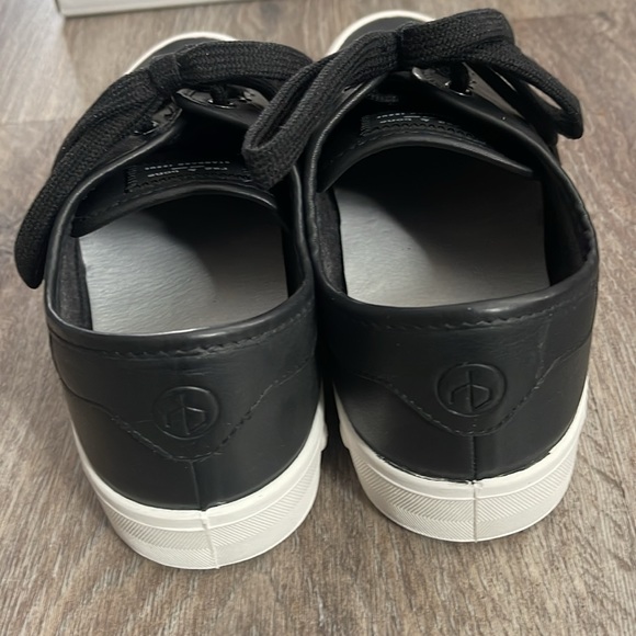 Rag & Bone Standard Issue Black Leather Lace Up Sneakers Size 10 - Picture 6 of 13